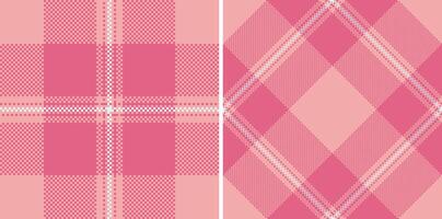 Tartan plaid textile of fabric texture background with a seamless pattern check. Set in pastel colors. High quality bath towels for home. vector