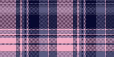 Twill tartan seamless, soft textile pattern plaid. Form check background texture fabric in blue and light colors. vector