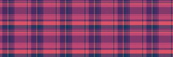 Herringbone textile fabric pattern, usa background seamless tartan. Bag plaid check texture in pink and violet colors. vector