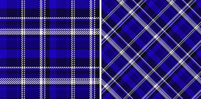 Textile fabric seamless of background check with a plaid texture tartan pattern. Set in fashionable colors. Casual menswear fashion for daily style. vector