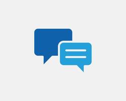 Chat icon design element. Talk bubble speech sign. Dialogue balloon. vector