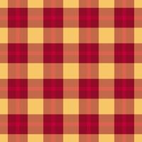 Hounds tartan texture pattern, intense check fabric background. Template plaid textile seamless in red and orange colors. vector