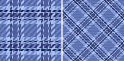 Seamless fabric tartan of check textile with a texture background plaid pattern. Set in fashionable colors for tweed in modern fashion. vector