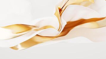 Flowing multilayer cloth background, 3d rendering. video