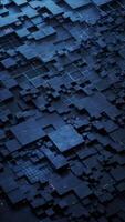 Metallic electronic cube circuit board, 3d rendering. video