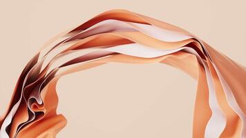 Flowing wave multilayer background, 3d rendering. video