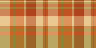 Africa tartan textile background, repeat seamless plaid check. Stripe texture fabric pattern in orange and yellow colors. vector