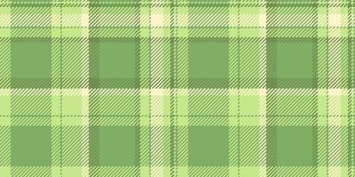 Official texture check, perfect plaid fabric background. French tartan pattern seamless textile in green and light colors. vector