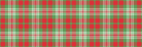 Smooth fabric texture background, duvet cover tartan pattern check. Asymmetric plaid textile seamless in green and red colors. vector