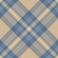 Website textile check tartan, upscale plaid seamless texture. Checked fabric background pattern in light and cyan colors. vector