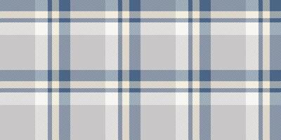 Floor pattern fabric seamless, latin plaid background tartan. Podium textile check texture in grey and blue colors. vector