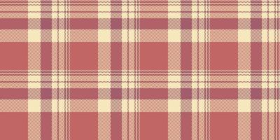Endless texture plaid pattern, international tartan seamless fabric. Punk textile check background in red and light colors. vector
