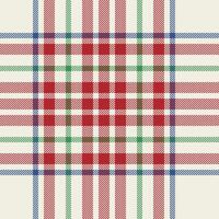 Plaid check pattern. Seamless fabric texture. Tartan textile print. vector