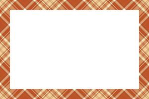 Vintage frame . Scottish border pattern retro style. Tartan plaid ornament. vector