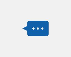 Chat icon design element. Talk bubble speech sign. Dialogue balloon. vector