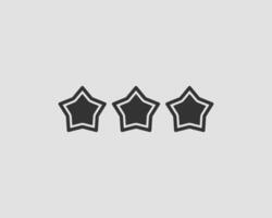 Star icon silhouette isolated on white background. vector