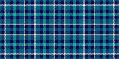 Lined pattern fabric, hispanic seamless texture plaid. Page textile background tartan check in dark and cyan colors. vector