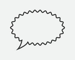 Talk bubble speech icon. Blank empty bubbles design elements. Chat on line symbol template. Dialogue balloon sticker silhouette. vector
