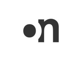 ON creative geometric initial based modern and minimal logo. Letter o n trendy fonts. vector
