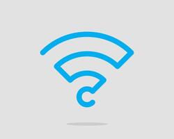 Free wi fi icon. Connection zone wifi symbol. Radio waves signal. vector