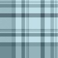 Amazing background seamless fabric, pano check texture. Repeating plaid tartan pattern textile in light and cyan colors. vector
