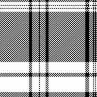 Cutout pattern texture plaid, scrapbook background textile tartan. Strong check seamless fabric in white and black colors. vector