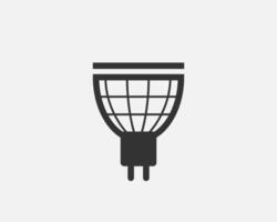 Light bulb icon . Llightbulb idea logo concept. Lamp electricity icons web design element. Led lights isolated silhouette. vector