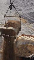 See Heavy Machinery in Action at a bustling Mining Site operating with great efficiency. Stock Clip video