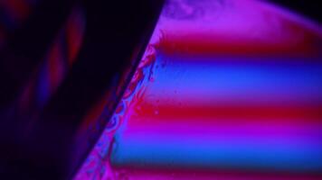 Red and purple fluid pattern, fluid background, plasma, fluid movement, red sphere, dark gloomy background, smooth moving, dark sci-fi art video