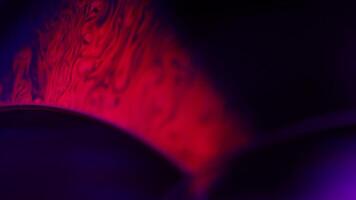 Red and purple fluid pattern, fluid background, plasma, fluid movement, red sphere, dark gloomy background, smooth moving, dark sci-fi art video