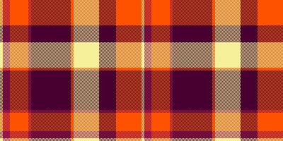 Striped texture pattern plaid, multi tartan textile seamless. Worn check fabric background in dark and bright colors. vector