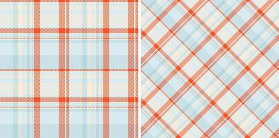 Fabric texture tartan of seamless textile check with a plaid background pattern. Set in wedding colors in stylish wrapping options for gifts. vector
