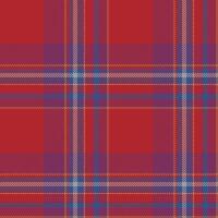 Plaid seamless pattern in red. Check fabric texture. textile print. vector