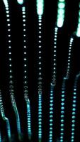 Design futuristic LED light patterns on a dark background for an engaging project. Design video