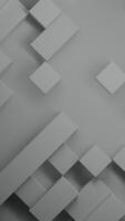 This Abstract Gray Background features striking 3D cubes that enhance visual appeal. Design video