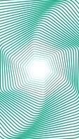 Animated green rotating spiral pattern background. Design. Trembling lines creating effect of glitch. video