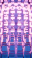 A Stunning Futuristic Abstract Structure Enhanced with Beautifully Illuminated Patterns. Design video
