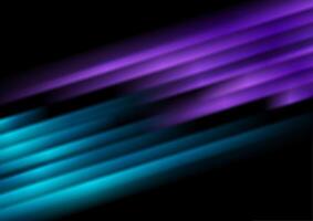 Blue violet smooth glowing stripes abstract hi-tech background vector