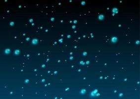 Blue shiny glowing particles abstract background vector