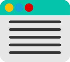 Browser Flat Icon vector