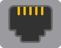 Rj Flat Icon vector