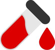 Blood Test Flat Icon vector