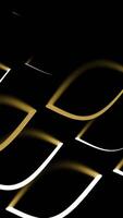 Slowly flowing geometric shapes on a black background. Design. Abstract scale pattern. video