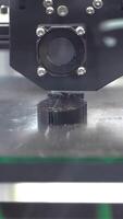 Close-up of automated cutting machine. HDR. Robotic machine engraves piece of metal. Production cutting machines for fine patterns video