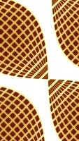 Moving lines of grid pattern creating 3D effect. Design. Moving pattern with circular lines and hypnotic grid inside. Pattern with illusion of movement in pattern on white background video