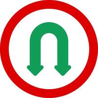 Double Curve Flat Icon vector