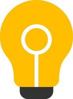 Lightbulb Flat Icon vector