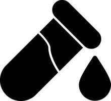 Blood Test Glyph Icon vector