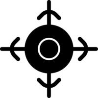 Target Glyph Icon vector