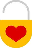 Pad Lock Flat Icon vector